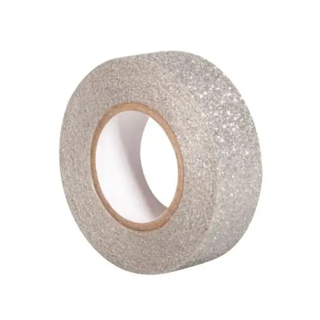 Rayher Αυτοκόλλητη Ταινία Glitter 15mm x 5m Ασημί (59925606)