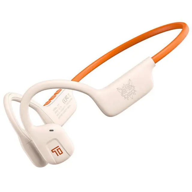 Στερεοφωνικό Ακουστικό Bluetooth Onikuma T37 TWS Neckband Λευκό-Πορτοκαλί N71605