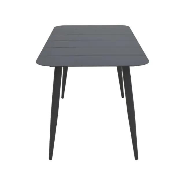 Τραπέζι Vista pakoworld αλουμίνιο σε μαύρη απόχρωση 120x70x72εκ 3