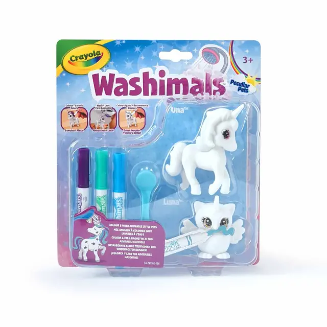 Σετ ζωγραφικής Crayola Washimals με 2 φιγούρες 2