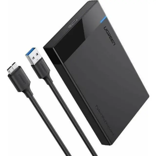 Θήκη Ugreen σκληρού δίσκου sata 2.5''usb 3.0 black