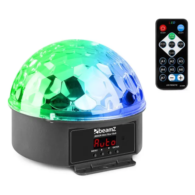 BEAMZ JB90R MINI STAR BALL DMX LED 9 COLOURS 2