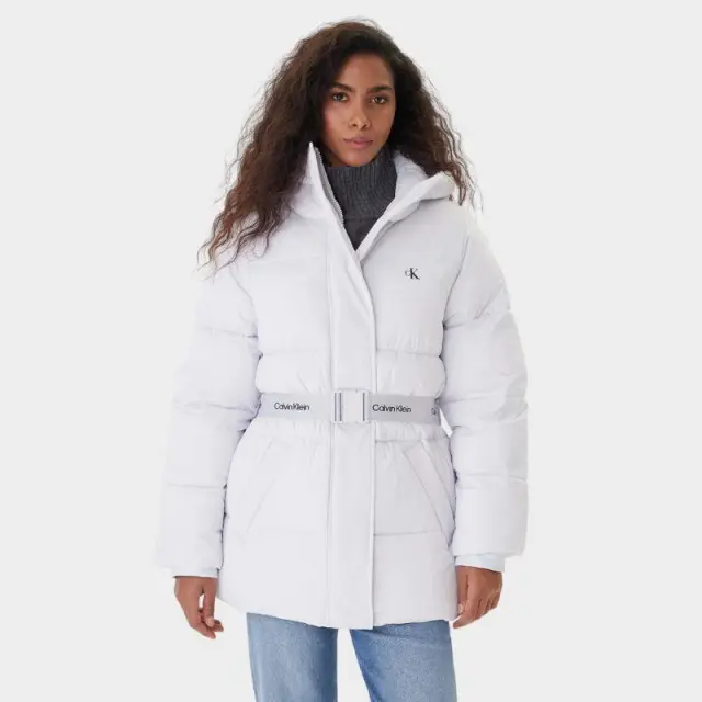 Calvin Klein - Γυναικείο Μπουφάν Belted Midweight Puffer Regular Fit LV047D507G-WGA Μωβ - XL
