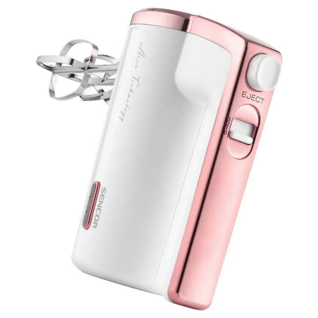 Επαναφορτιζόμενο Μίξερ Χειρός USB-C 50W Sencor SHM 9000WH Λευκό/Ροζ 3