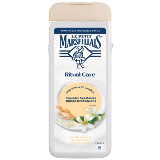 Le Petit Marseillais Αφρόλουτρο Γάλα Ριζιού & Γιασεμί 400ml