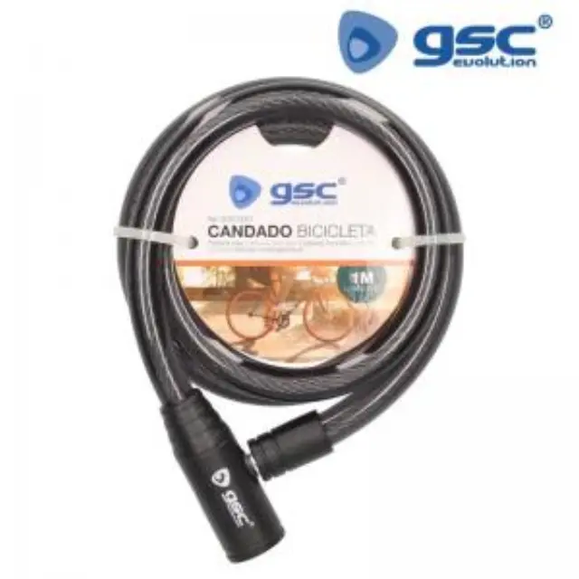 Κλειδαριά Ποδηλάτου GSC 12mm 1m Μαύρο N70524 3