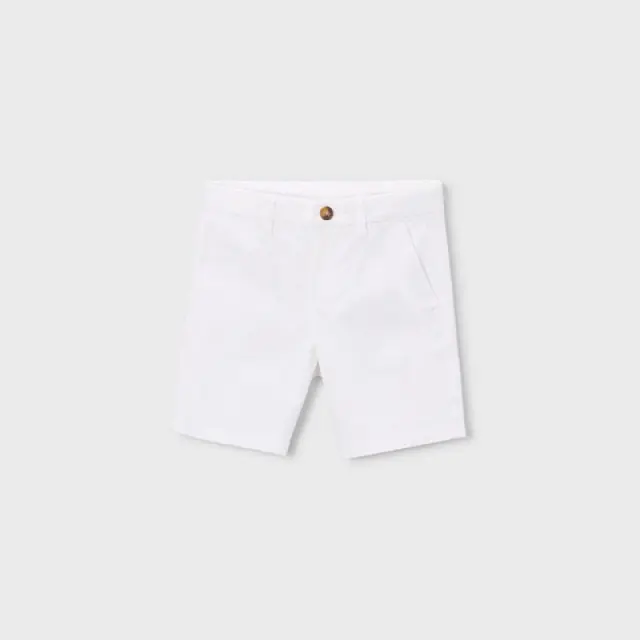 Mini 2 έως 10 ετών Βερμούδα chino καπαρντινέ λευκό