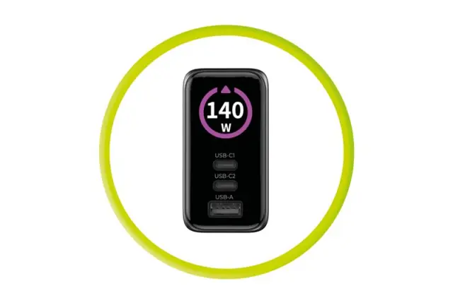 Mobile Origin 140W GaN Display Charger PW21 - 2x USB-C + USB-A 3
