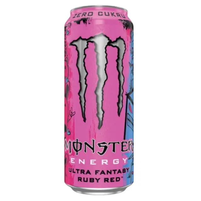 Monster Energy Drink Ultra Fantasy Ruby Red Ενεργειακό Ποτό Χωρίς Ζάχαρη 500ml