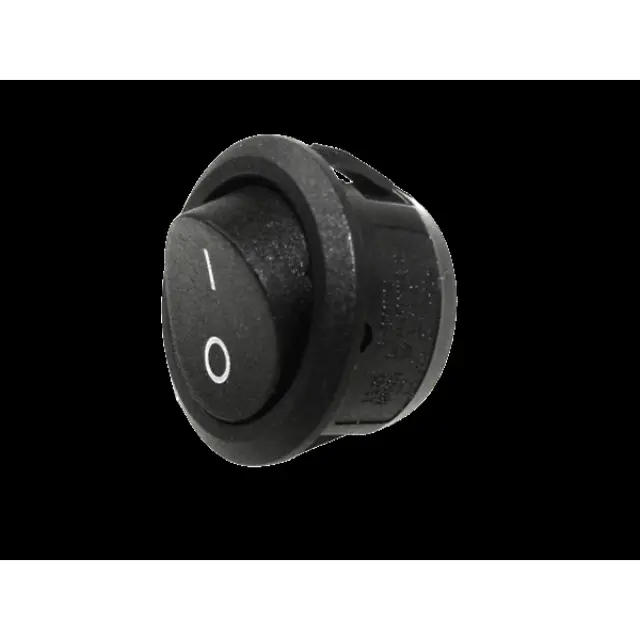 Switch tumbler 1-0 2p black 220V 5430 BOWI