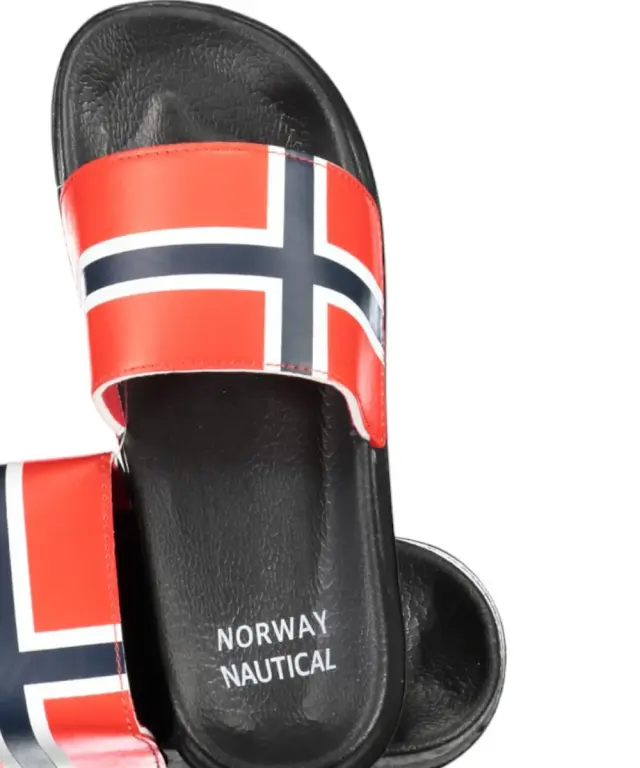 Norway Nautical School – Ανδρικές Παντόφλες 831002-BLACK Μαύρο 2