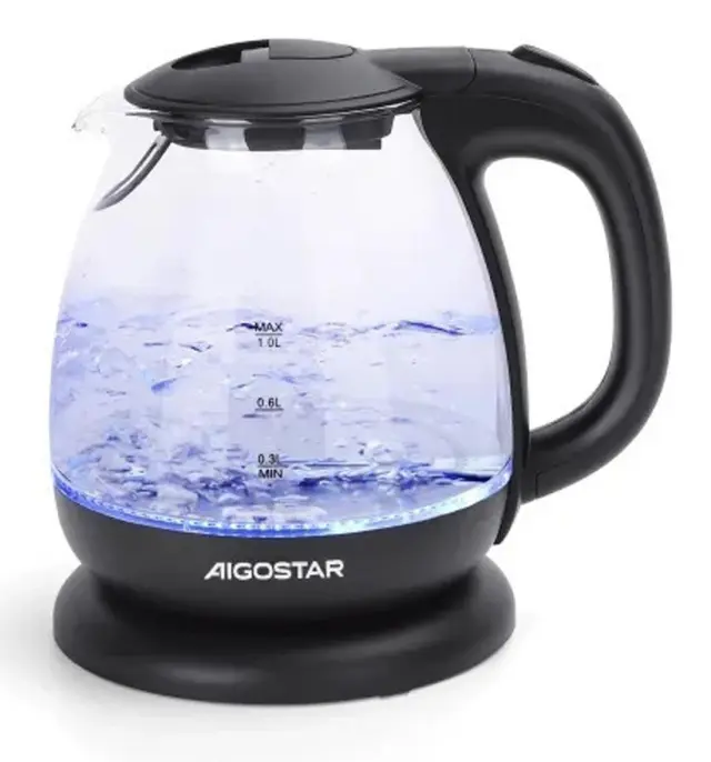 Aigostar Βραστήρας 1lt 2200W Μαύρος