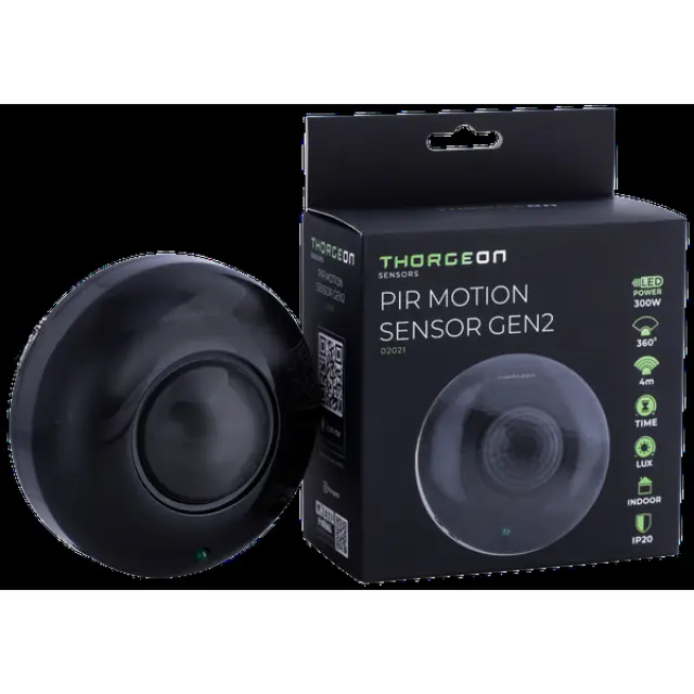 PIR Motion Sensor 6m 300W IP20 black