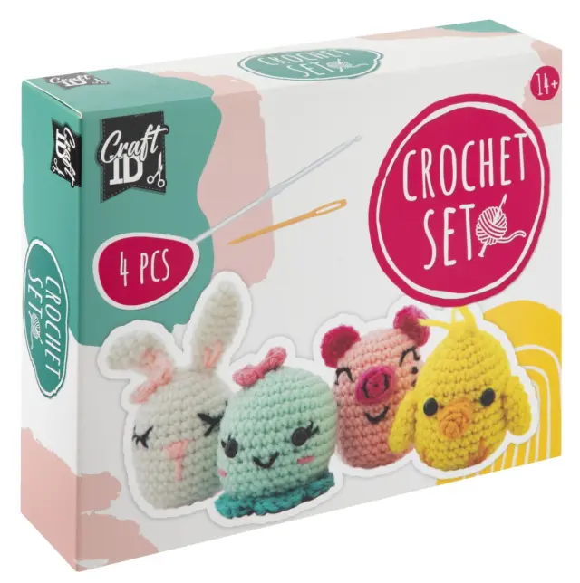 Craft ID - Crochet kit animals - 4 pcs CR1721-GE - Toys