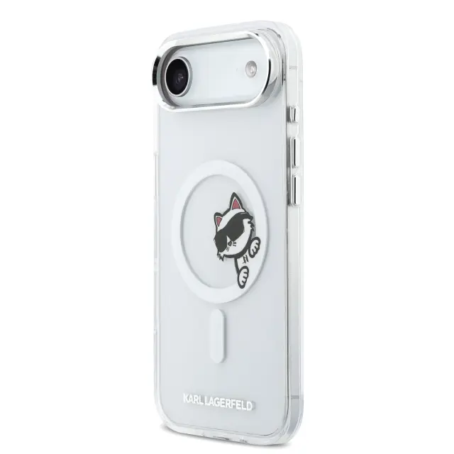 Karl Lagerfeld IML Choupette Peekaboo MagSafe Case for iPhone iPhone Air Transparent 2