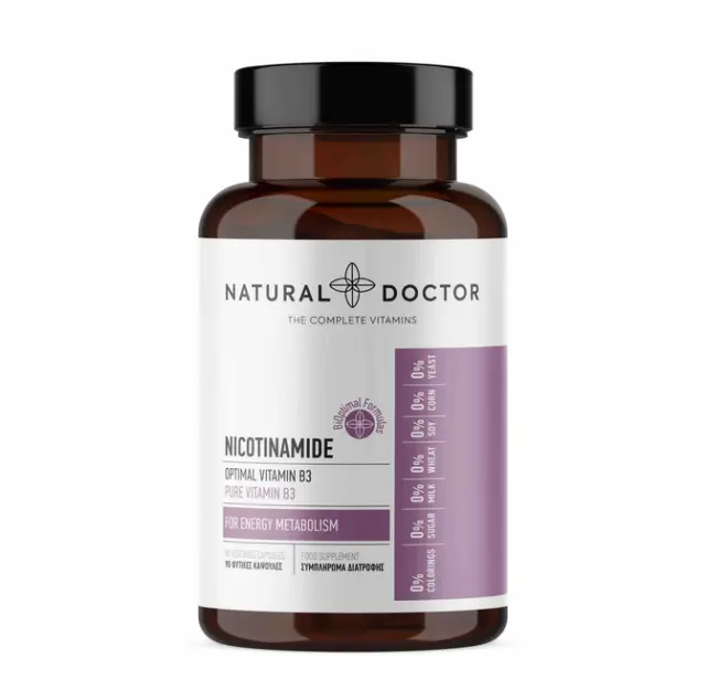 Natural Doctor Νικοτιναμίδη 500mg 90 Κάψουλες