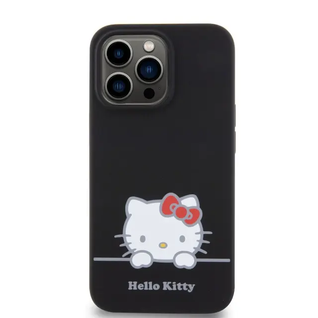 Hello Kitty Liquid Silicone Daydreaming Logo Case for iPhone 13 Pro Black 3