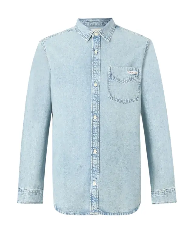 Calvin Klein - Ανδρικό Πουκάμισο Jean Essential Classic Regular fit LV04RG908G-3Y7 Μπλε - S