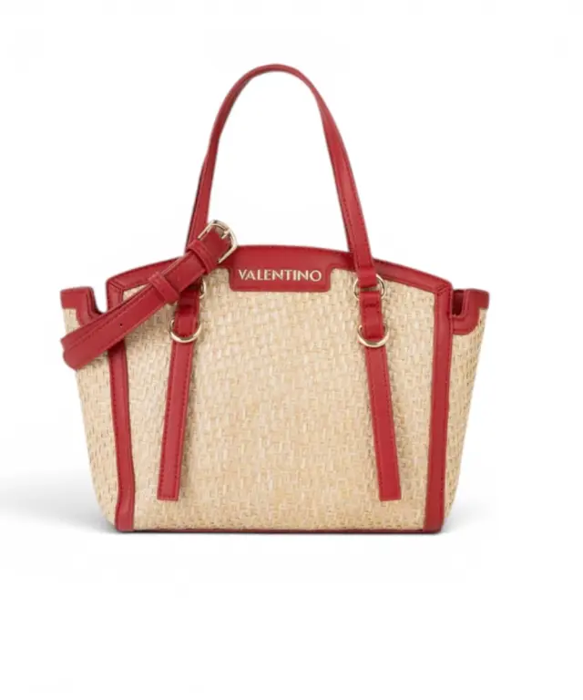 Valentino Bags - Γυναικεία Τσάντα Ώμου Demetra VBS9R904-235 Μπεζ/Κόκκινο