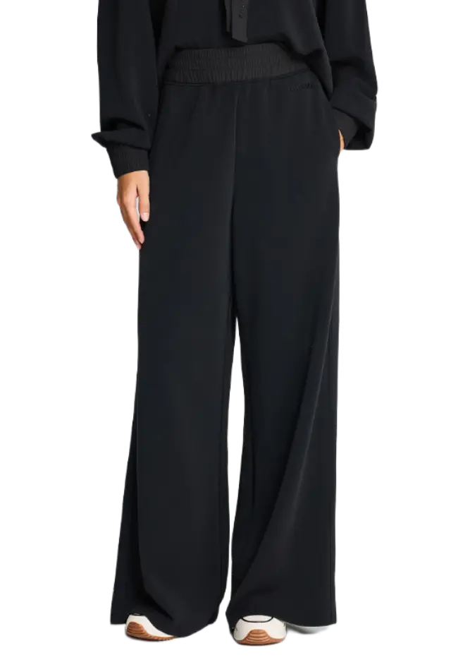 FunkyBuddha γυναικείο straight fit παντελόνι φόρμας από modal FBL014-105-02-1 2