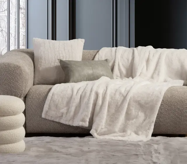 Nef-Nef Homeware Ριχτάρι Mentor 130x180 Ecru
