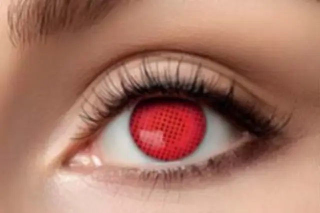 Αποκριάτικος Φακός Επαφής Red Screen (KM Toys) (AM-W52)