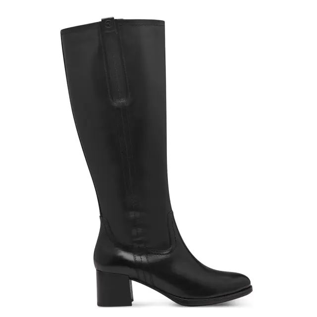Γυναικείες Ανατομικές Δερμάτινες Μπότες Tamaris Comfort 8-85504-43 001 Μαύρο Μαύρο - 36