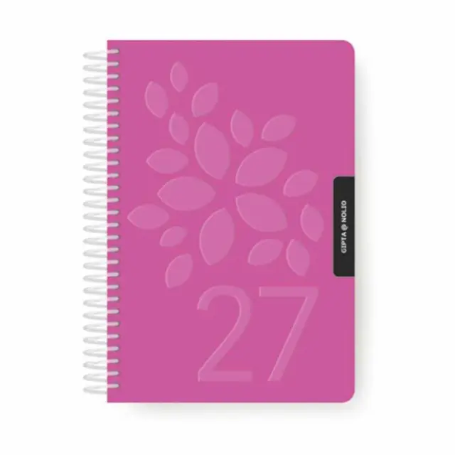 Gipta Ημερολόγιο Σπιράλ Nolio 2027 Ημερήσιο 17×24 Magenta (627-1717-99)
