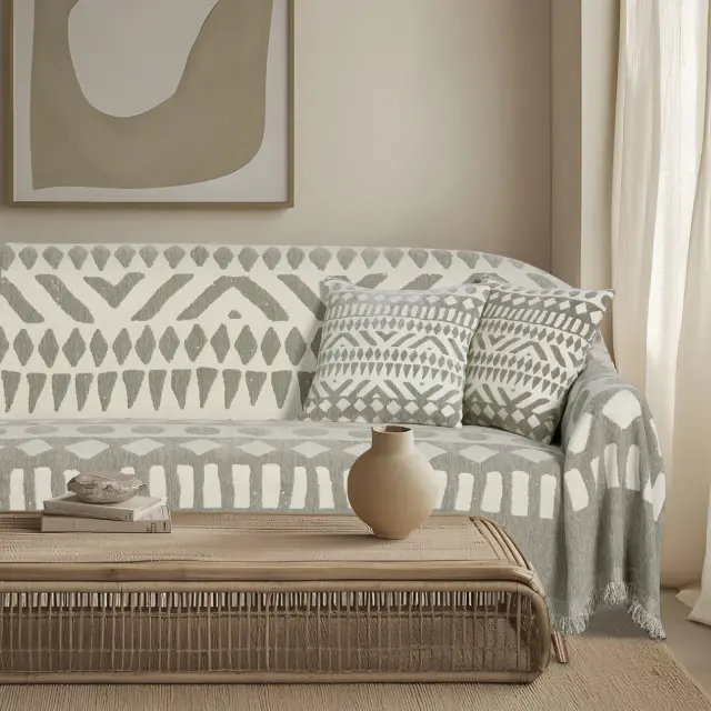 Διακοσμητικό Μαξιλάρι 40x40 Με Γέμιση Das Home 0276 Taupe-Cream 100% Chenille 2