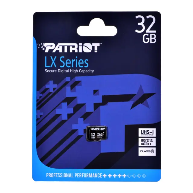 Patriot LX Series 32 GB microSDHC Black UHS-I U1 Class 10 (PSF32GMDC10) (PATRPSF32GMDC10)
