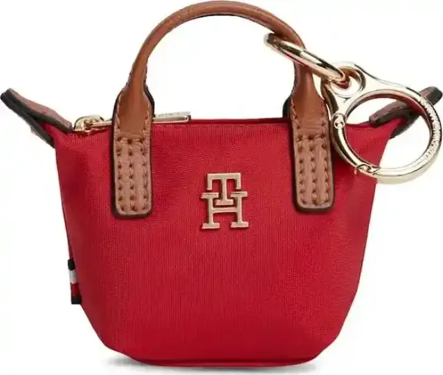 Tommy Hilfiger Γυναικεία Μικρή Τσάντα Χιαστί TH Charms Popette Nano Γαλάζια