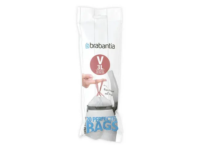 Σακούλες Απορριμάτων Code V Brabantia με χωρητικότητα 3L - 20 τεμάχια080.1165/82