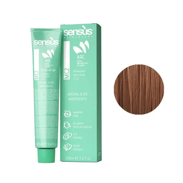 Sensus MC2 Permanent Hair Color 7.4 Copper Blonde 100ml - (μόνιμη βαφή χωρίς αμμωνία χάλκινο ξανθό)