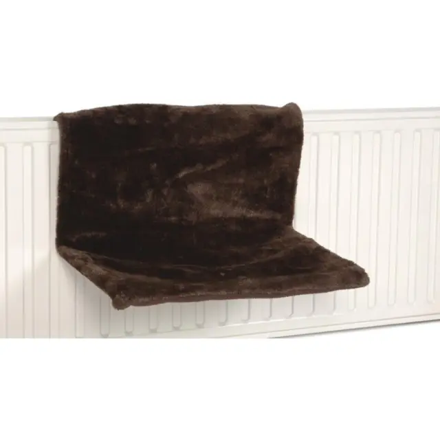 Κρεβάτι-Αιώρα καλοριφέρ για Γάτα Καφέ 45x30x25cm 2