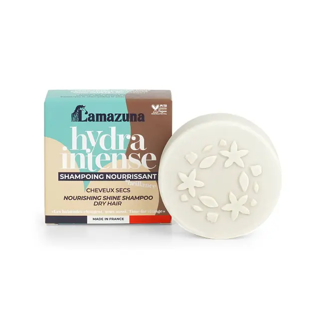 Lamazuna Solid Shampoo Hydra Intense For Dry Hair - Φυσικό Στερεό Σαμπουάν για Ξηρά Μαλλιά με Παρθένο Έλαιο Καρύδας