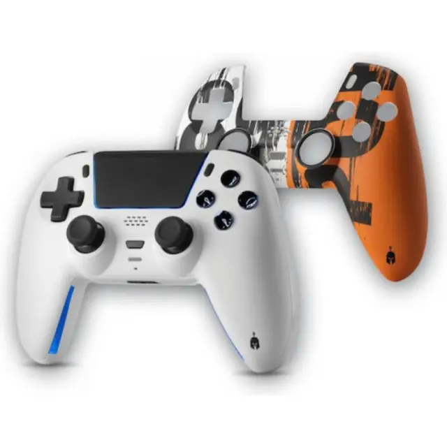 Spartan Gear Sarissa Ασύρματο Gamepad για PC, PS5, PS4 + Nintendo Switch Λευκό με Extra Faceplate