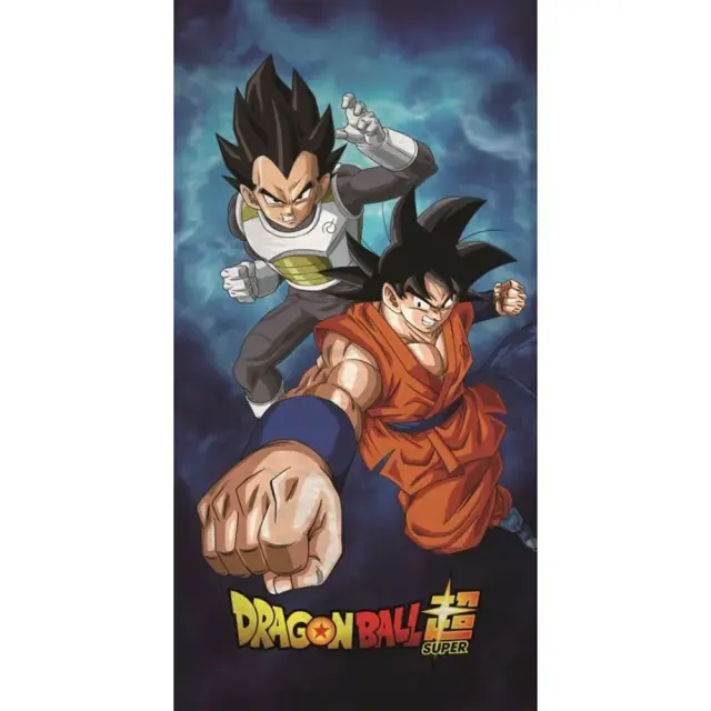 Πετσέτα θαλάσσης Beach Towel Dragon Ball Z Vegeta + Goku 100% Cotton 70x140cm AYM-064DBS-BT