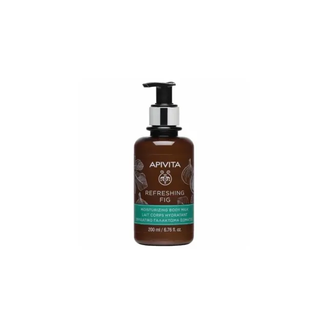 Apivita Refreshing Fig Moisturizing Body Milk, Ενυδατικό Γαλάκτωμα Σώματος με Αιθέρια Έλαια Σύκου, 200ml