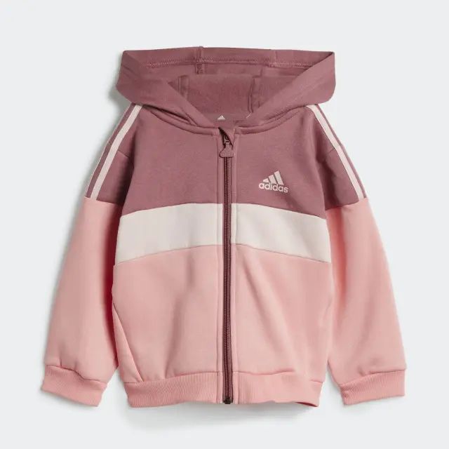 adidas Sportswear Unisex Infant 3Stripes Tiberio Fleece Track Suit Set Ροζ IV7394 (adidas Sportswear) - 86 3