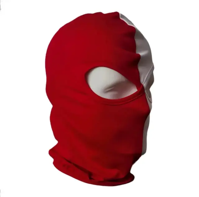 Ghetto Red / White Balaclava 2 Hole Unisex 2