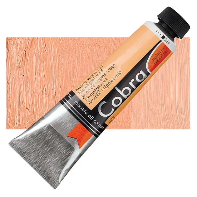 Λάδι Νερού Talens Cobra - 224 Naples Yellow Red - 40ml