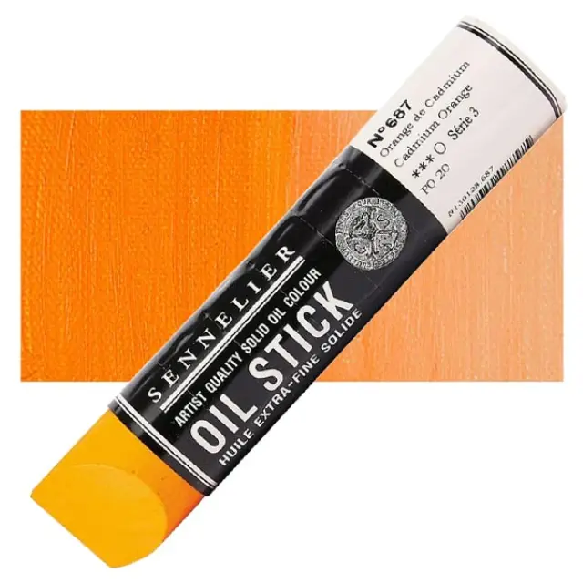 Sennelier Στικ Λαδιού 687 Cadmium Orange - 96ml