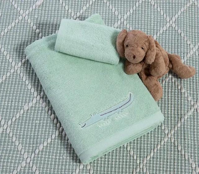 Nef-Nef Homeware Βρεφικές Πετσέτες Σετ 2 τεμ. Savana 70x140 Πράσινο