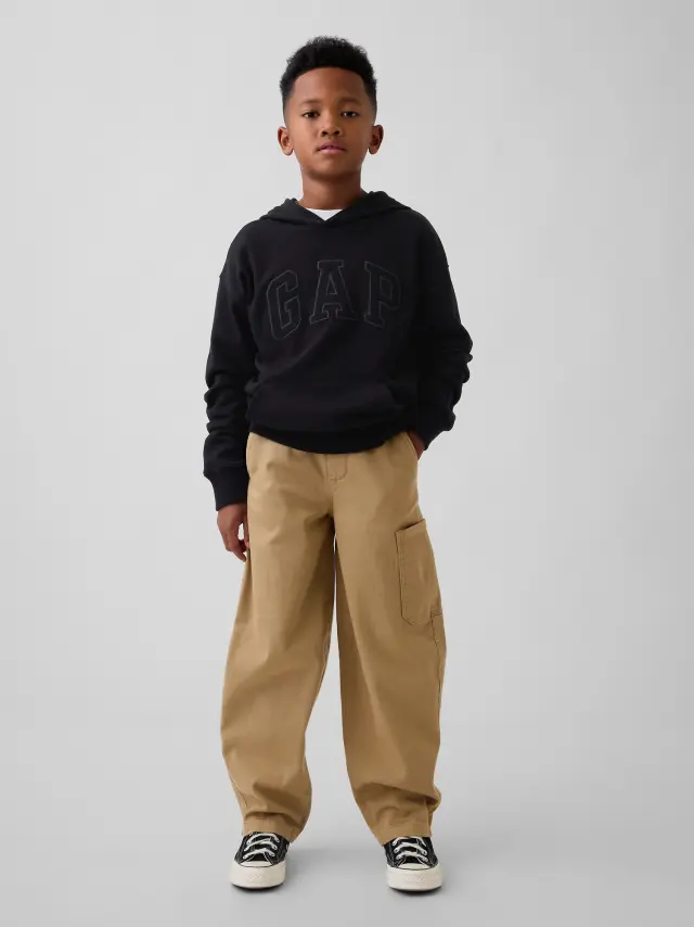 Παιδικό Brushed Cargo Baggy Taper Παντελόνι Mojave