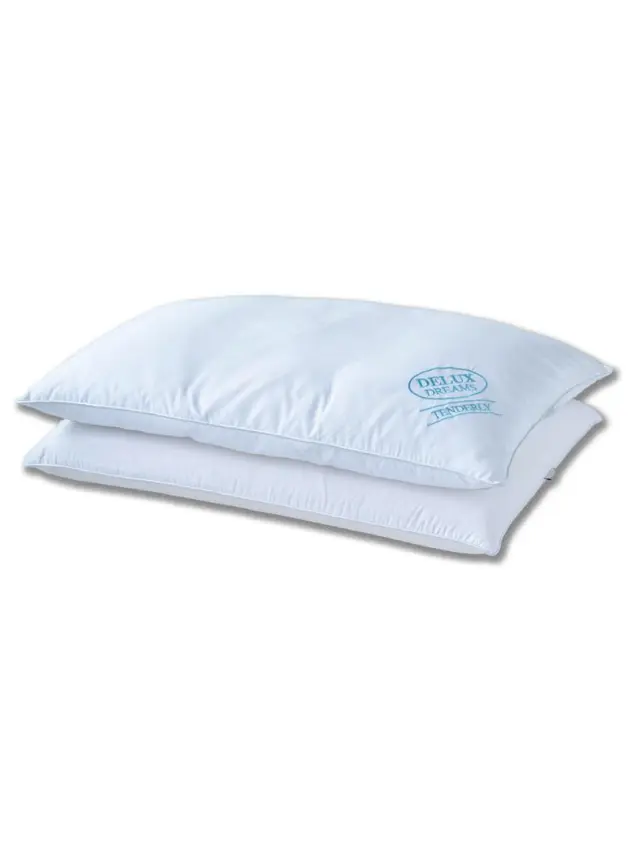 Μαξιλάρι Υπνου 42x65x16 Μέτριο White Comfort Palamaiki Deluxe Tenderly 100% βαμβακερό
