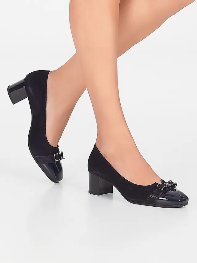 Soffice Sogno Γόβες Γυναικείο δέρμα Nubuck/δέρμα λουστρίνι Μπλέ ASS/9632 NOTTE 2