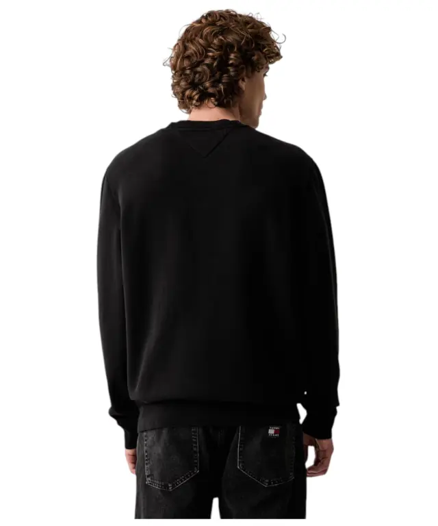 Tommy Hilfiger - Ανδρικό Φούτερ TJM Reg Badge Crew DM0DM23607-BDS Μαύρο 2