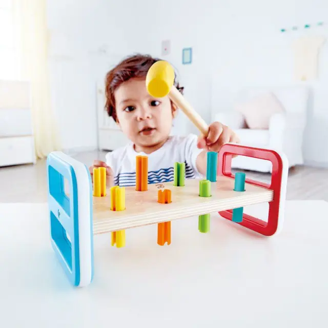 Hape Early Explorer First Pounder O Πρώτος Μου Διασκεδαστικός Κοπανιστής Με Σφήνες Και Σφυρί - 10τμχ