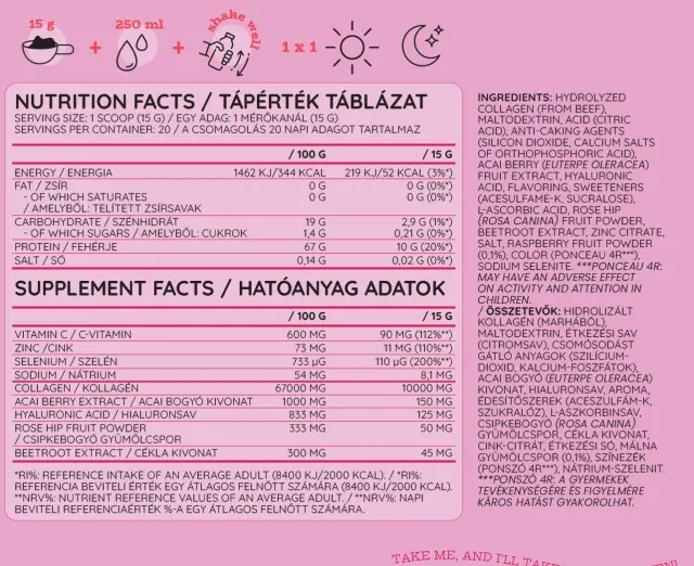 Nutriversum Collagen Heaven Raspberry, 300 g 2