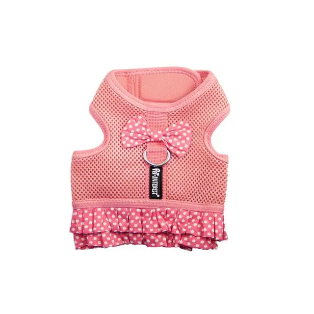 Pet Interest Σαμαράκι Σκύλου Mesh Harness Φούστα Πουά Large Ροζ 48-65cm/20cm
